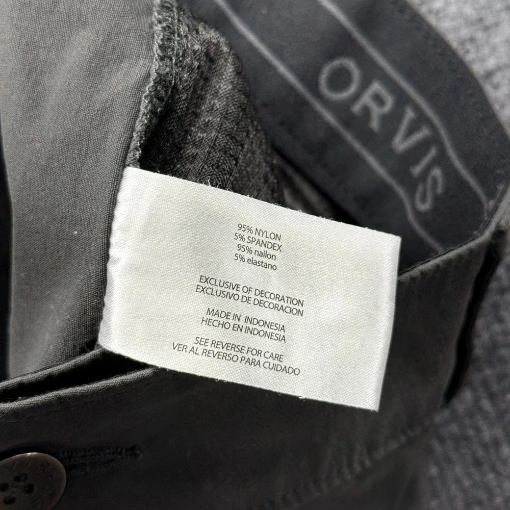 ORVIS Mens Voyager Short Charcoal‎ Gray Cargo Pockets Size 40